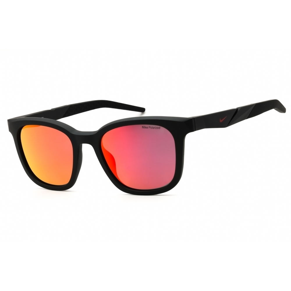 NWT Nike RADEON 2 P FV2407 Matte Black Rectangle 52mm Sunglasses